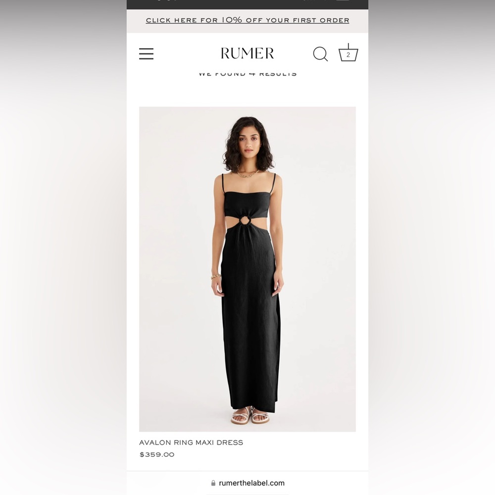 Rumer--the label Avalon Ring Maxi Dress